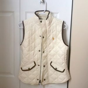 White Ralph Lauren puffer vest
